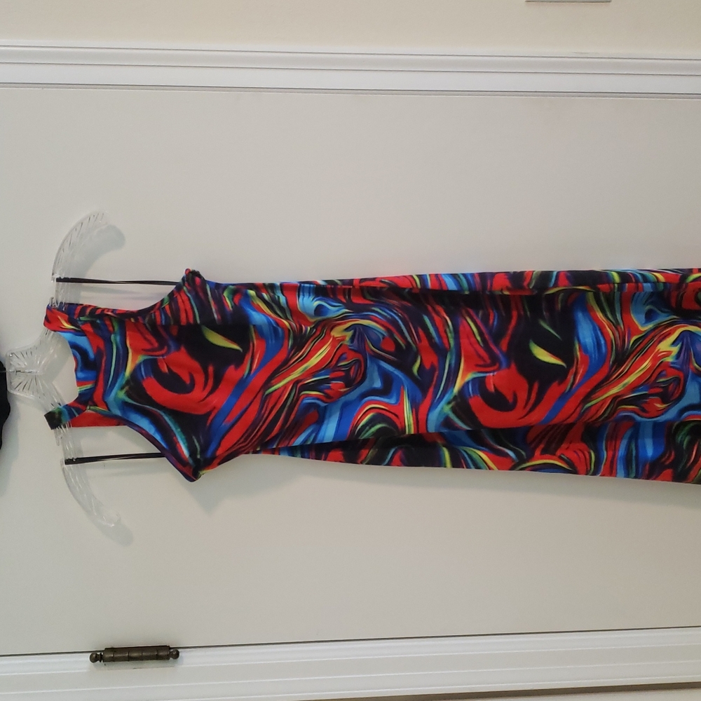 Shein colorful halter dress